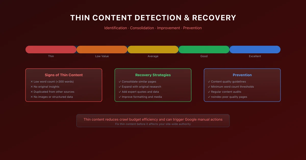 SEO for Thin Content: Detection, Recovery, and Prevention