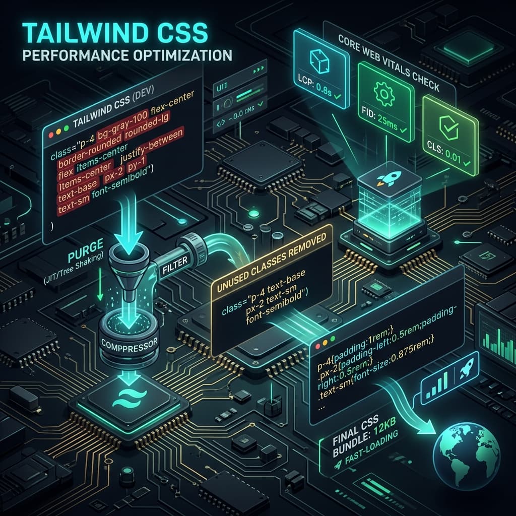 Tailwind CSS Performance Optimization for Core Web Vitals